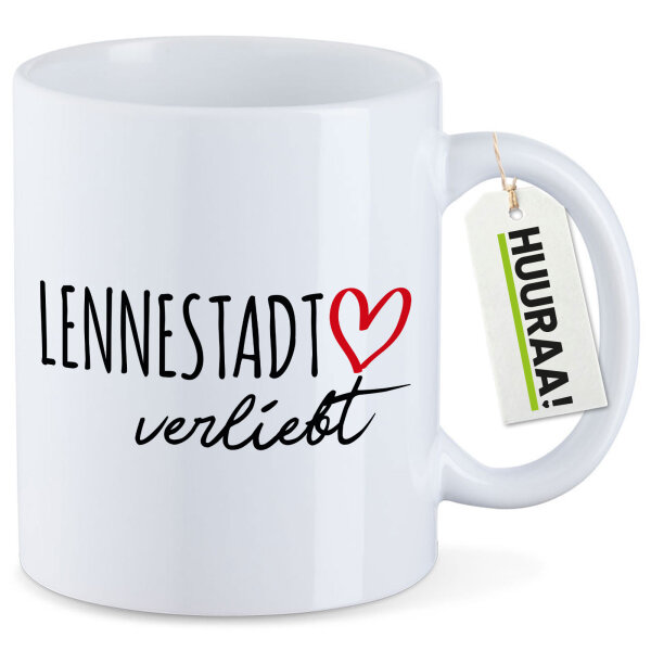 Kaffeetasse Lennestadt verliebt 330ml