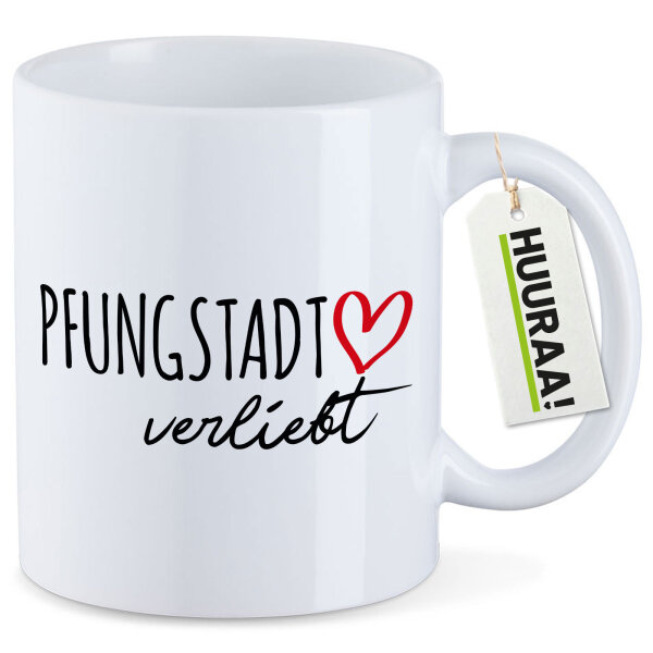 Kaffeetasse Pfungstadt verliebt 330ml