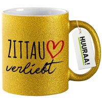 Glitzertasse Zittau verliebt 330ml