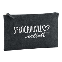 Kulturbeutel Sprockhövel verliebt 1 Liter Filz...