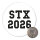 Magnet STX 2026 Abschluss Dänemark 59mm Kühlschrankmagnet Flaschenöffner