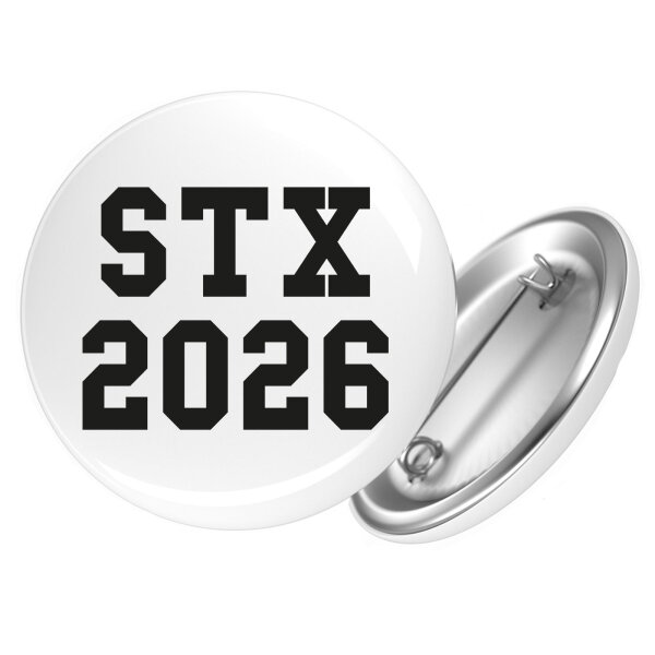 Button STX 2026 Abschluss Dänemark Anstecker
