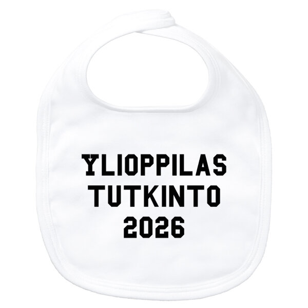 Baby Lätzchen Ylioppilastutkinto 2026 Abschluss Finnland Klettverschluss