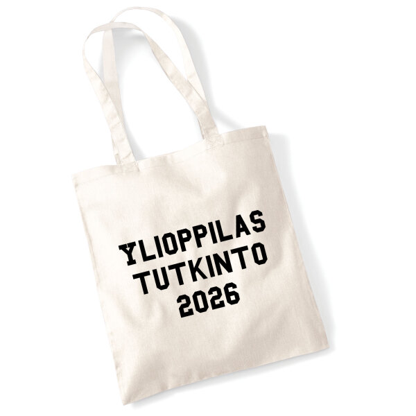 Jutebeutel Ylioppilastutkinto 2026 Abschluss Finnland 10 Liter