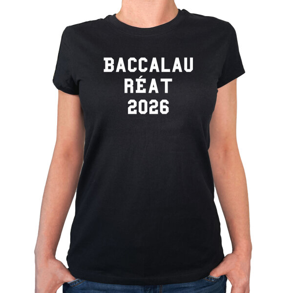 Damen T-Shirt Baccalauréat 2026 Abschluss Frankreich Größe XS-XXL