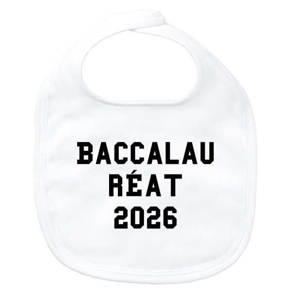 Baby Lätzchen Baccalauréat 2026 Abschluss Frankreich Klettverschluss