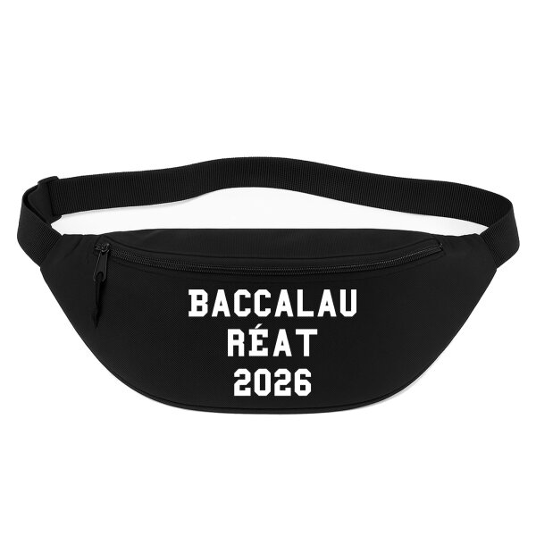 Bauchtasche Baccalauréat 2026 Abschluss Frankreich 2,5 Liter Black Crossbody Bag