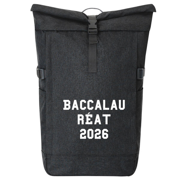 Kurierrucksack Baccalauréat 2026 Abschluss Frankreich 30-44 Liter Black Melange