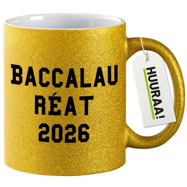 Glitzertasse Baccalauréat 2026 Abschluss Frankreich 330ml