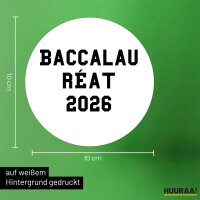 Aufkleber Baccalauréat 2026 Abschluss Frankreich 10cm Sticker