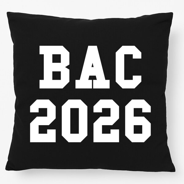 Kissen BAC 2026 Abschluss Frankreich 40x40cm