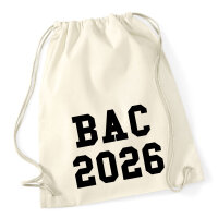 Turnbeutel BAC 2026 Abschluss Frankreich 12 Liter