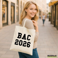 Jutebeutel BAC 2026 Abschluss Frankreich 10 Liter