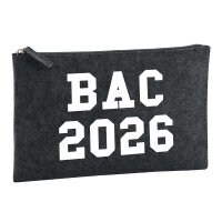 Kulturbeutel BAC 2026 Abschluss Frankreich 1 Liter Filz...