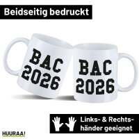 Kaffeetasse BAC 2026 Abschluss Frankreich 330ml