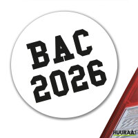 Aufkleber BAC 2026 Abschluss Frankreich 10cm Sticker