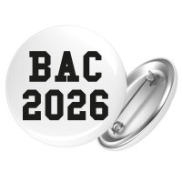 Button BAC 2026 Abschluss Frankreich Anstecker