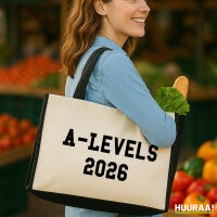 Jutetasche A-Levels 2026 Abschluss Großbritannien...