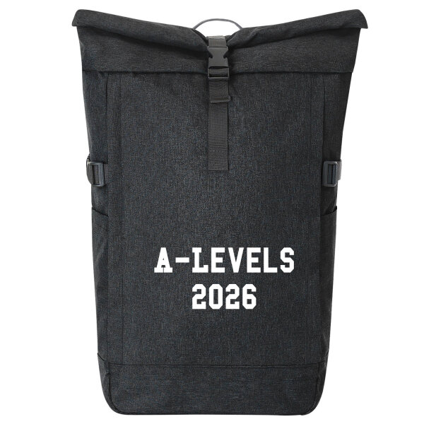 Kurierrucksack A-Levels 2026 Abschluss Großbritannien 30-44 Liter Black Melange