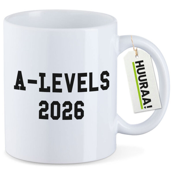 Kaffeetasse A-Levels 2026 Abschluss Großbritannien 330ml