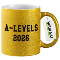 Glitzertasse A-Levels 2026 Abschluss Großbritannien...