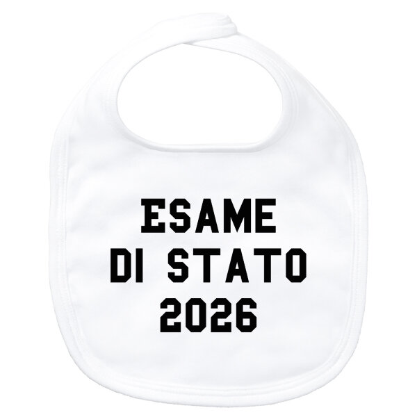 Baby Lätzchen Esame di Stato 2026 Abschluss Italien Klettverschluss