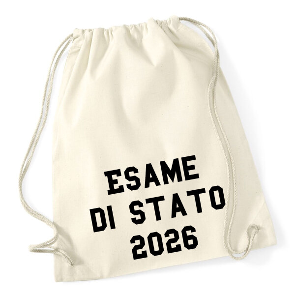 Turnbeutel Esame di Stato 2026 Abschluss Italien 12 Liter