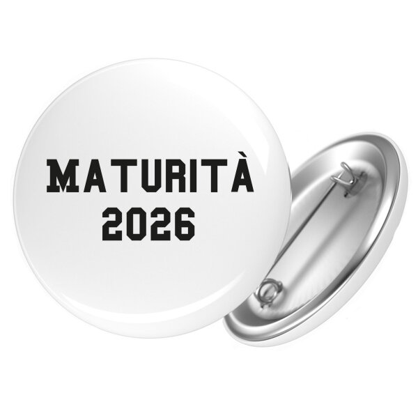 Button Maturità 2026 Abschluss Italien Anstecker