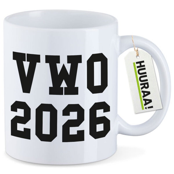 Kaffeetasse VWO 2026 Abschluss Niederlande 330ml
