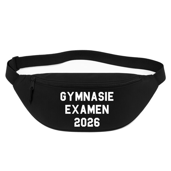 Bauchtasche Gymnasieexamen 2026 Abschluss Schweden 2,5 Liter Black
