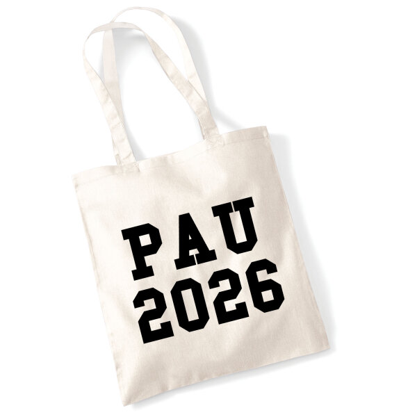 Jutebeutel PAU 2026 Abschluss Spanien 10 Liter