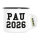 Emaille Tasse PAU 2026 Abschluss Spanien 300ml Vintage Emaille Becher