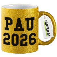 Glitzertasse PAU 2026 Abschluss Spanien 330ml
