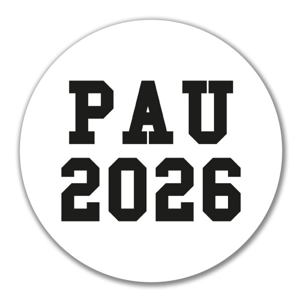 Aufkleber PAU 2026 Abschluss Spanien 10cm Sticker