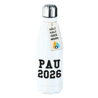 Edelstahl-Trinkflasche PAU 2026 Abschluss Spanien 500ml...