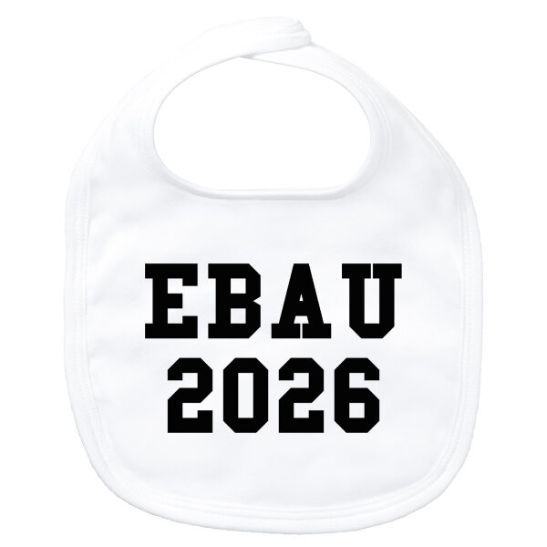 Baby Lätzchen EBAU 2026 Abschluss Spanien Klettverschluss