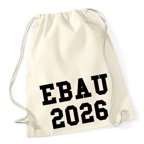 Turnbeutel EBAU 2026 Abschluss Spanien 12 Liter