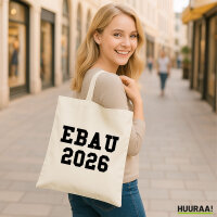 Jutebeutel EBAU 2026 Abschluss Spanien 10 Liter