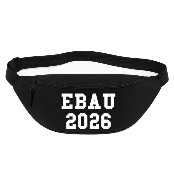 Bauchtasche EBAU 2026 Abschluss Spanien 2,5 Liter Black Crossbody Bag
