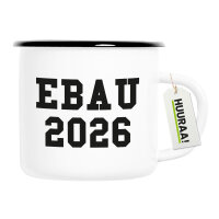 Emaille Tasse EBAU 2026 Abschluss Spanien 300ml Vintage...