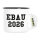 Emaille Tasse EBAU 2026 Abschluss Spanien 300ml Vintage Emaille Becher