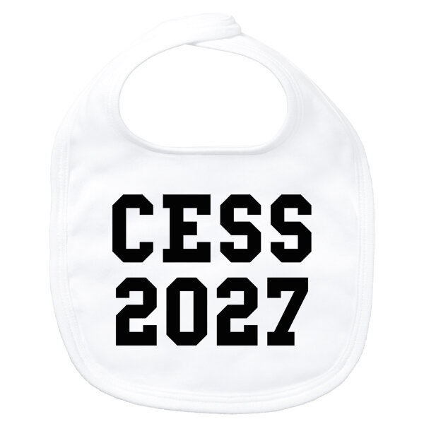 Baby Lätzchen CESS 2027 Abschluss Belgien (frz.) Klettverschluss