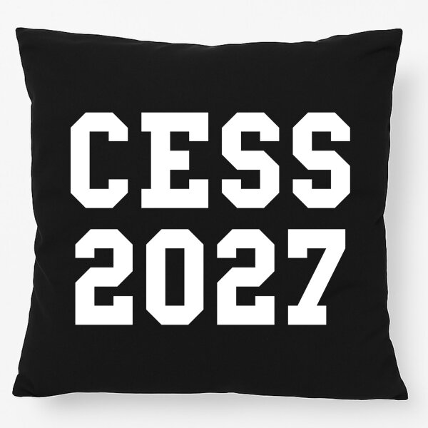 Kissen CESS 2027 Abschluss Belgien (frz.) 40x40cm