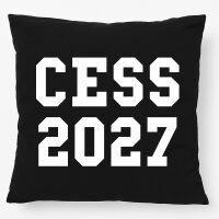 Kissen CESS 2027 Abschluss Belgien (frz.) 40x40cm