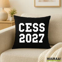 Kissen CESS 2027 Abschluss Belgien (frz.) 40x40cm