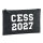 Kulturbeutel CESS 2027 Abschluss Belgien (frz.) 1 Liter Filz Charcoal Kosmetiktasche