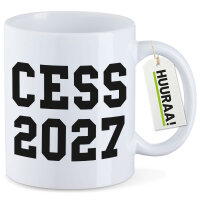 Kaffeetasse CESS 2027 Abschluss Belgien (frz.) 330ml