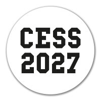 Aufkleber CESS 2027 Abschluss Belgien (frz.) 10cm Sticker