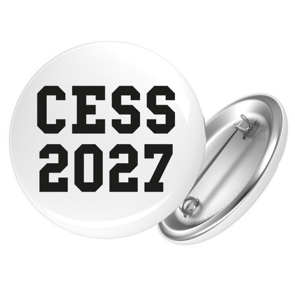Button CESS 2027 Abschluss Belgien (frz.) Anstecker