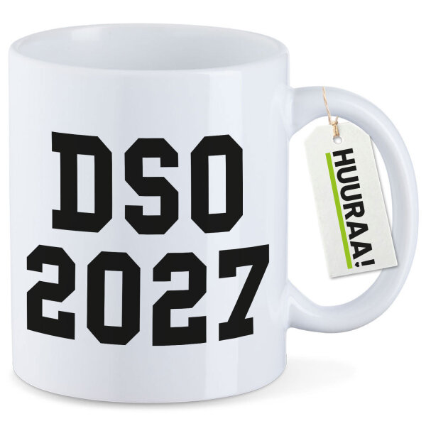 Kaffeetasse DSO 2027 Abschluss Belgien (ndl.) 330ml